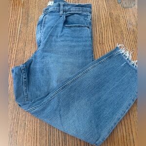 Abercrombie & Fitch Blue Cropped Jeans